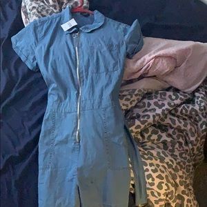 A Jean jump suit